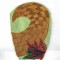 BFC0362  Lace Bowl & Doily Cornucopia