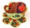 BFC0362  Lace Bowl & Doily Cornucopia