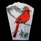 BFC0371 Lace Bowl & Doily Cardinals