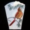 BFC0371 Lace Bowl & Doily Cardinals