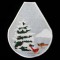 BFC0371 Lace Bowl & Doily Cardinals