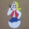 BFC0379 Freestanding Lace Snowman Ornaments