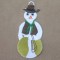 BFC0379 Freestanding Lace Snowman Ornaments