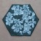 BFC0382 Lace Bowl & Doily Poinsettias