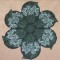 BFC0382 Lace Bowl & Doily Poinsettias