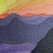 BFC0457 Stained Glass-Sunset