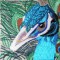 BFC0461 Stained Glass- The Peacock