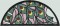 BFC0501 Art Nouveau Stained Glass Peacock Complete