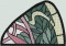 BFC0501 Art Nouveau Stained Glass Peacock Complete