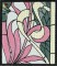 BFC0501 Art Nouveau Stained Glass Peacock Complete