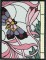 BFC0501 Art Nouveau Stained Glass Peacock Complete