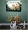BFC0569 Window - Orchids & The Hummingbird