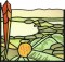 BFC0629 Stained Glass-Parrot