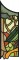 BFC0629 Stained Glass-Parrot