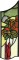 BFC0629 Stained Glass-Parrot
