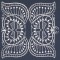 BFC0639 Chinese Indigo Centerpiece, Borders and Corners