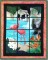 BFC0645 Window-Flamingo Paradise