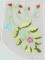 BFC0711 QIH Floral Brocade Handbag