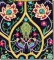 BFC0711 QIH Floral Brocade Handbag