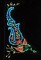 BFC0756 QIH Peacock Paisley Bag