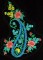 BFC0756 QIH Peacock Paisley Bag