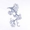 BFC0780 Chinese Indigo Work