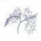 BFC0780 Chinese Indigo Work