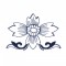 BFC0780 Chinese Indigo Work