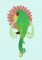 BFC0817 Art Nouveau Birds II
