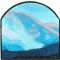 BFC0843 QIH Stained Glass - Mountain Vista