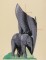 BFC0878 Large Elephant and Child
