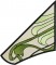 BFC0894 Stained Glass-Art Nouveau Circle in a Square