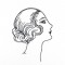 BFC0896 20s French Lady's Fashion Portraits