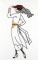 BFC0897 20s French Lady's Fashion