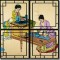 BFC0898 Chinese Sewing Ladies Triptych