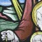 BFC0909 Stained Glass-Joseph, Mary and the Infant Jesus Christ