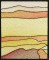BFC0914 Stained Glass- Hollyhock Triptych