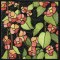 BFC0914 Stained Glass- Hollyhock Triptych