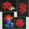 BFC0918 Four Poinsettias