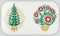 BFC0921 Art Nouveau Christmas Trees