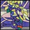 BFC0933 Stained Glass- A Tiffany Peacock