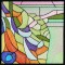 BFC0933 Stained Glass- A Tiffany Peacock