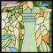 BFC0933 Stained Glass- A Tiffany Peacock