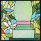 BFC0933 Stained Glass- A Tiffany Peacock