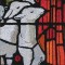 BFC0951 Stained Glass- Christ with Lambs
