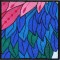 BFC0955 QIH-Stained Glass-Fantasy Peacock