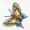 BFC0980 Fantasy Butterflies and Flowers