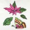 BFC0980 Fantasy Butterflies and Flowers