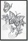 BFC0981 Fantasy Butterflies and Flowers Blackwork