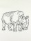 BFC0985 African Animals Blackwork